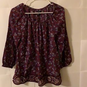 Chaps Ralph Lauren floral tunic